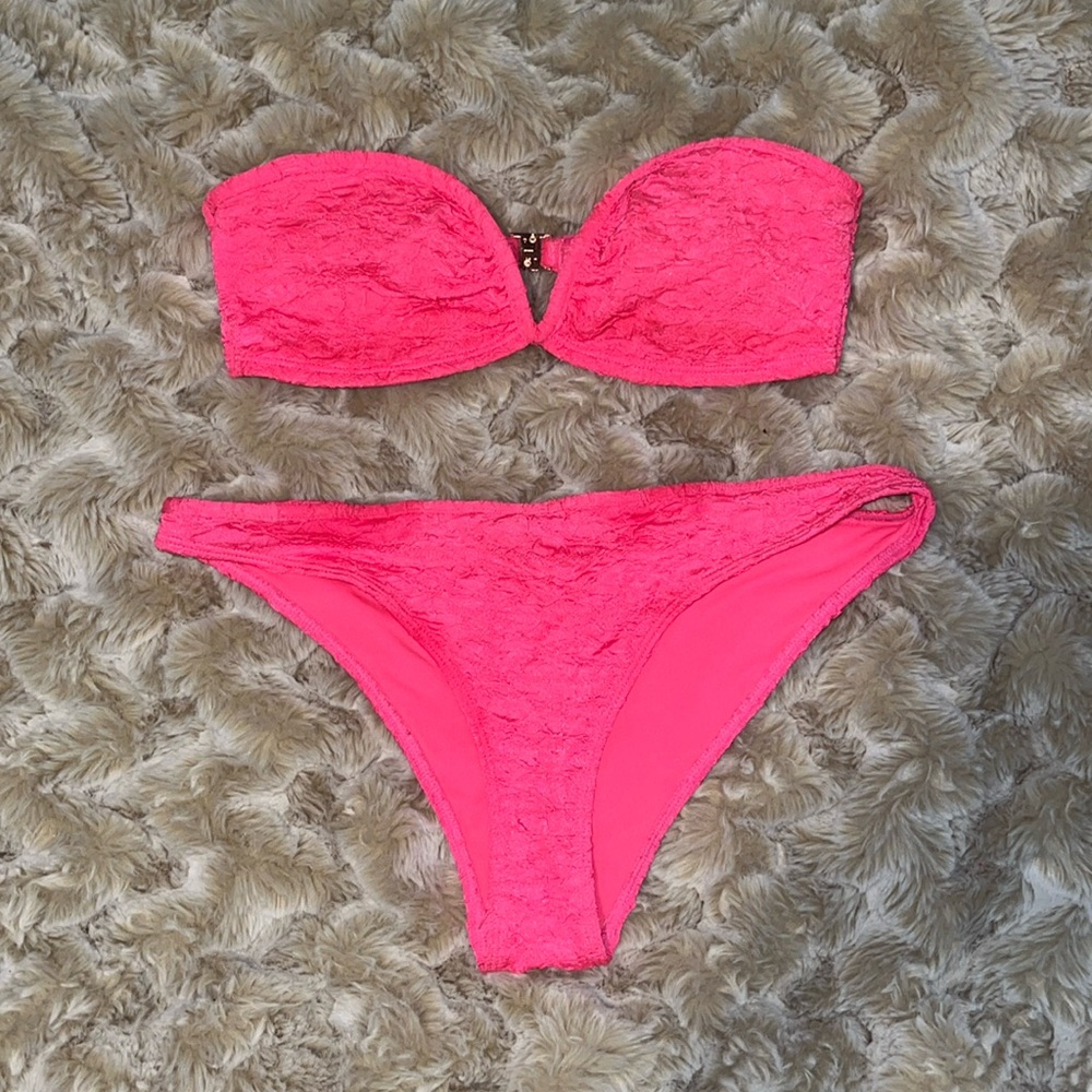 H&M hot pink bikini